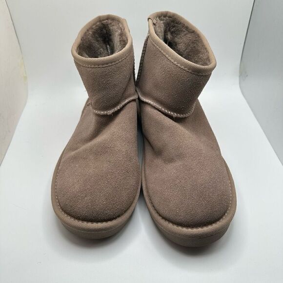 CUSHIONAIRE Women's Hipster pull on boot +Memory Foam TAUPE 8 RETURN - Picture 2 of 7